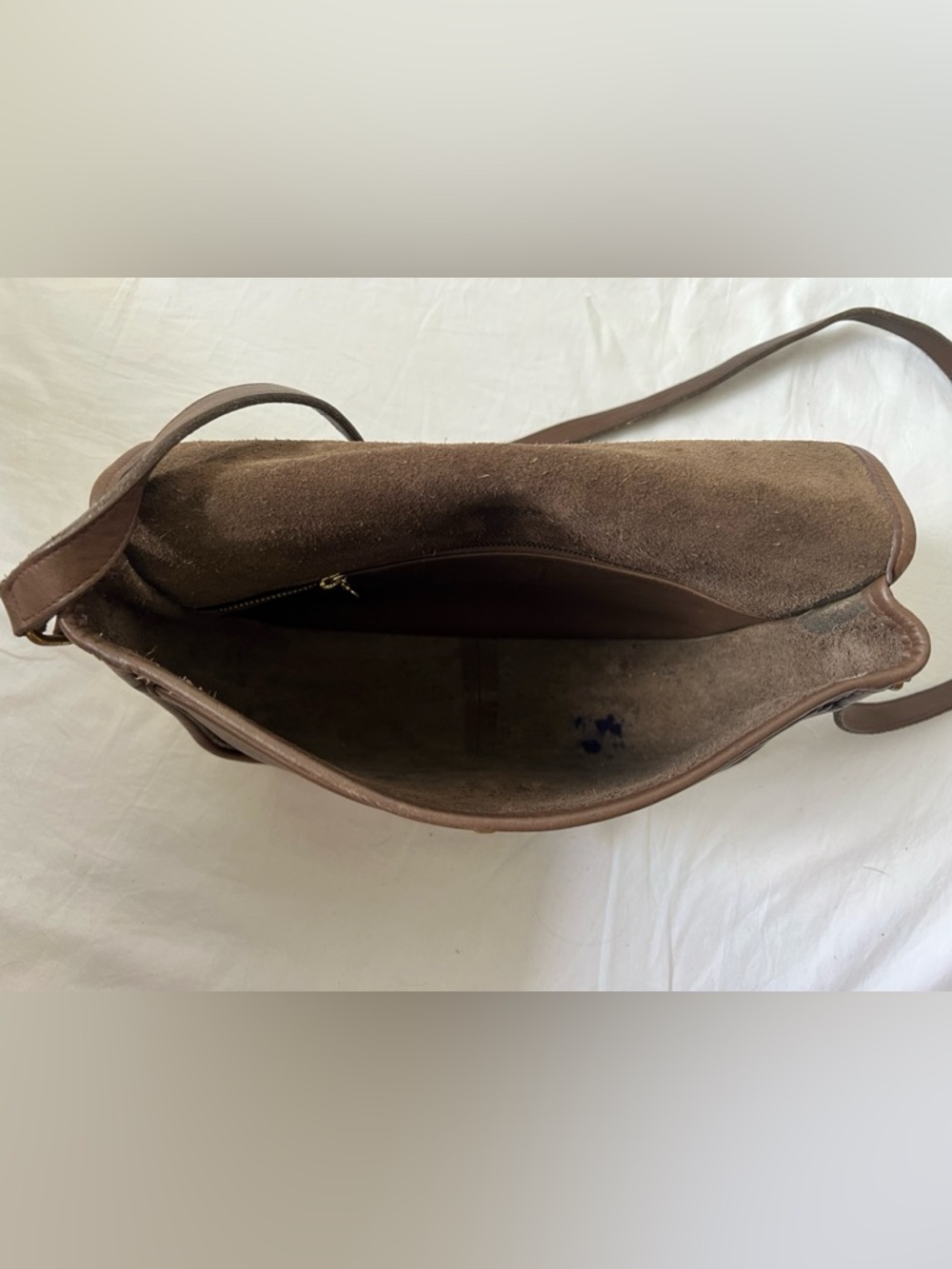 Vintage Coach 9790 Brown Leather Made in USA Crossbody Bag - Picture 5 of 7